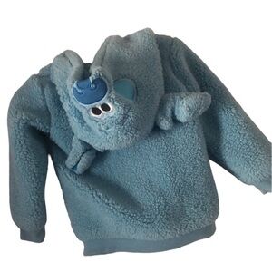 Kids Y2k Blue clues nickelodeon rare blue Sherpa jacket
